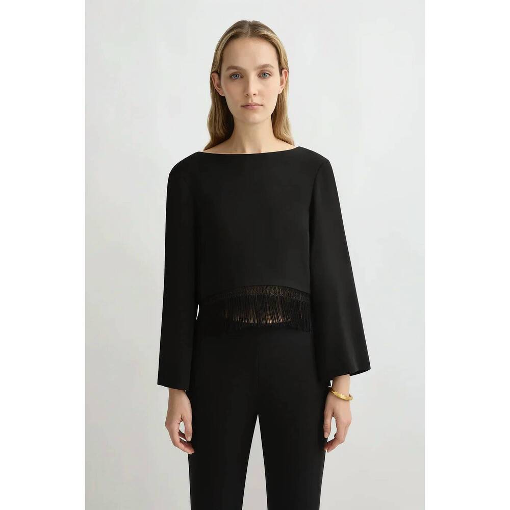 NEW POSSE biance blouse in black